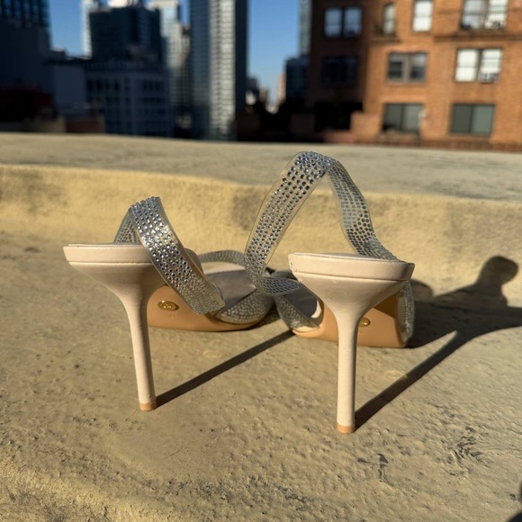 Zara Glittering Silver Sandals - Picture 3 of 4